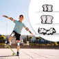 Kids Safety Protector Pads Set, Cushioned Knee, Elbow & Wrist Guards for Outdoor Riding & Sports - White