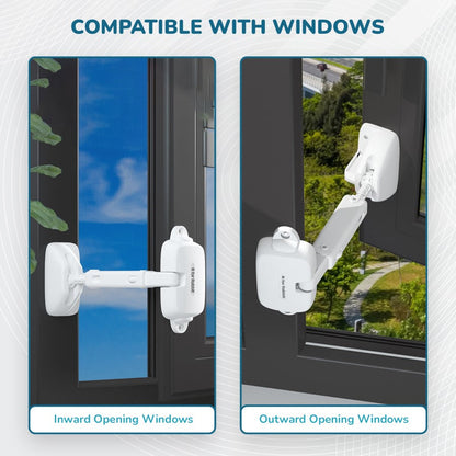 Protector Plus Window Locker Adjustable Baby Safety Window Lock - White