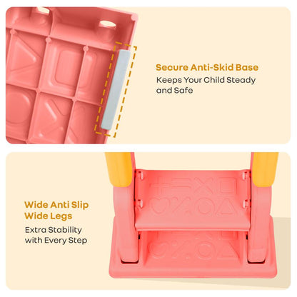 Hilltop Booster 2-In-1 Baby Potty Seat & Step Stool - Yellow Peach