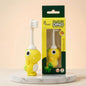 Tiny Smiles Dino Kids Toothbrush, Ultra-Soft Bristles for Gentle Oral Care, BPA-Free, Kids Brush for 2+ Years - Yellow